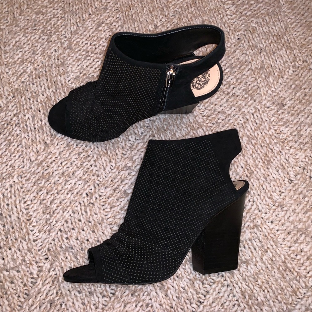 Open toe booties